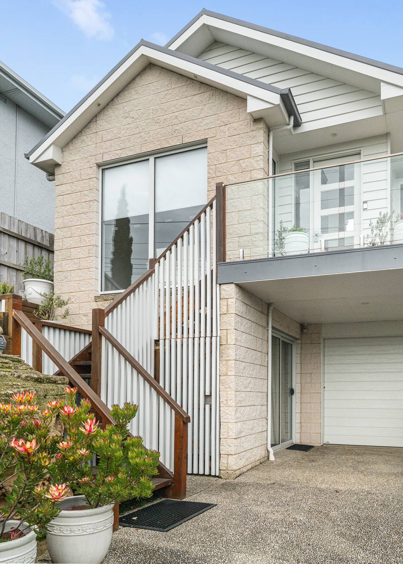Two storey home facade
