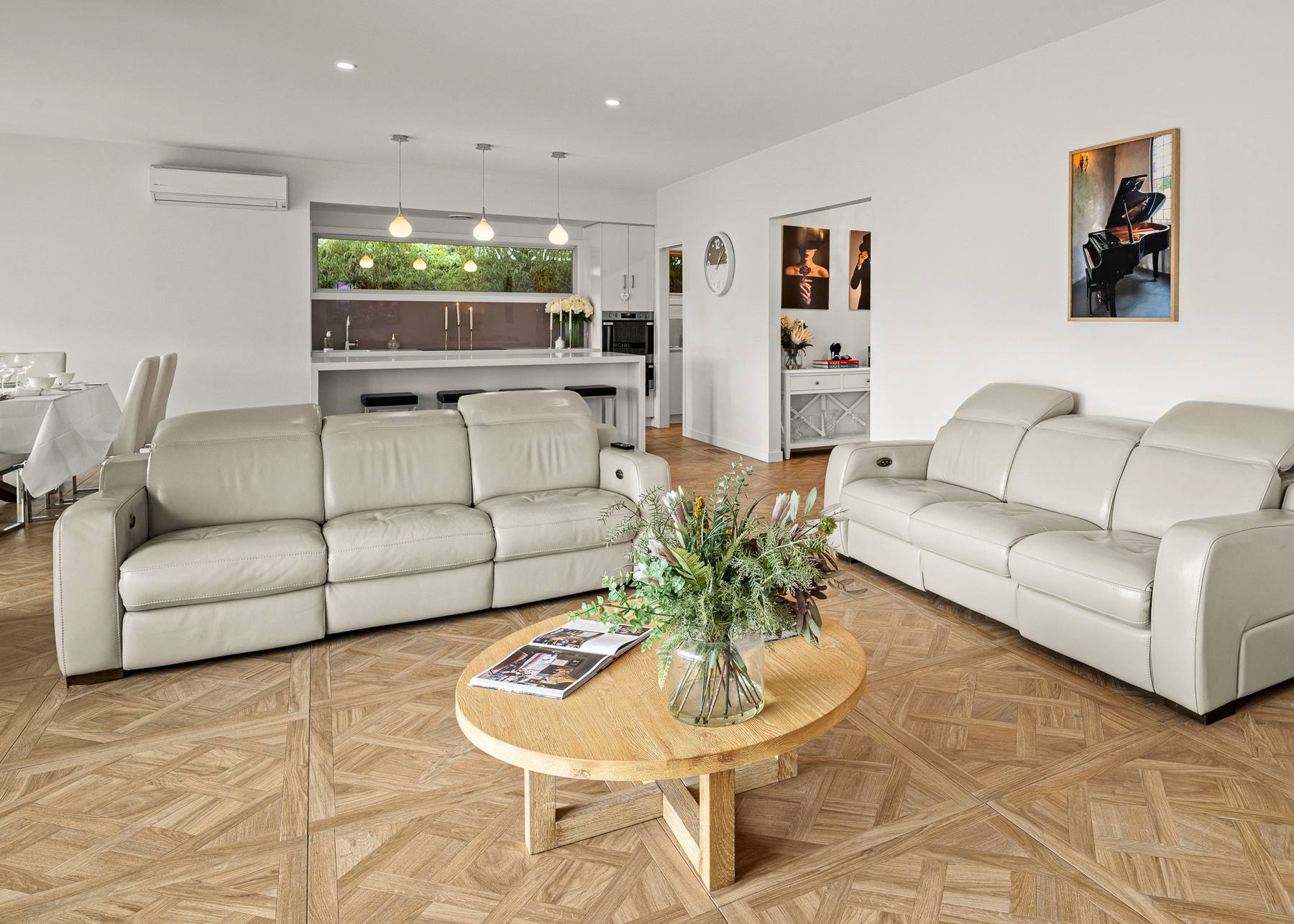 A styled living room photographed in the Murray region